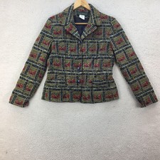 Harve Bernard Multicolor Corduroy Cotton Regular Fit Jacket Women Size Uk 8