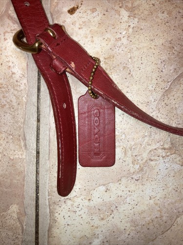COACH RED LEATHER SHOULDER CROSSBODY 9326 HANDBAG - Picture 4 of 4