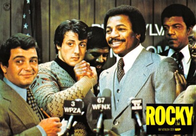 Rocky ORIGINAL Aushangfoto Sylvester Stallone / Talia Shire / Carl Weathers