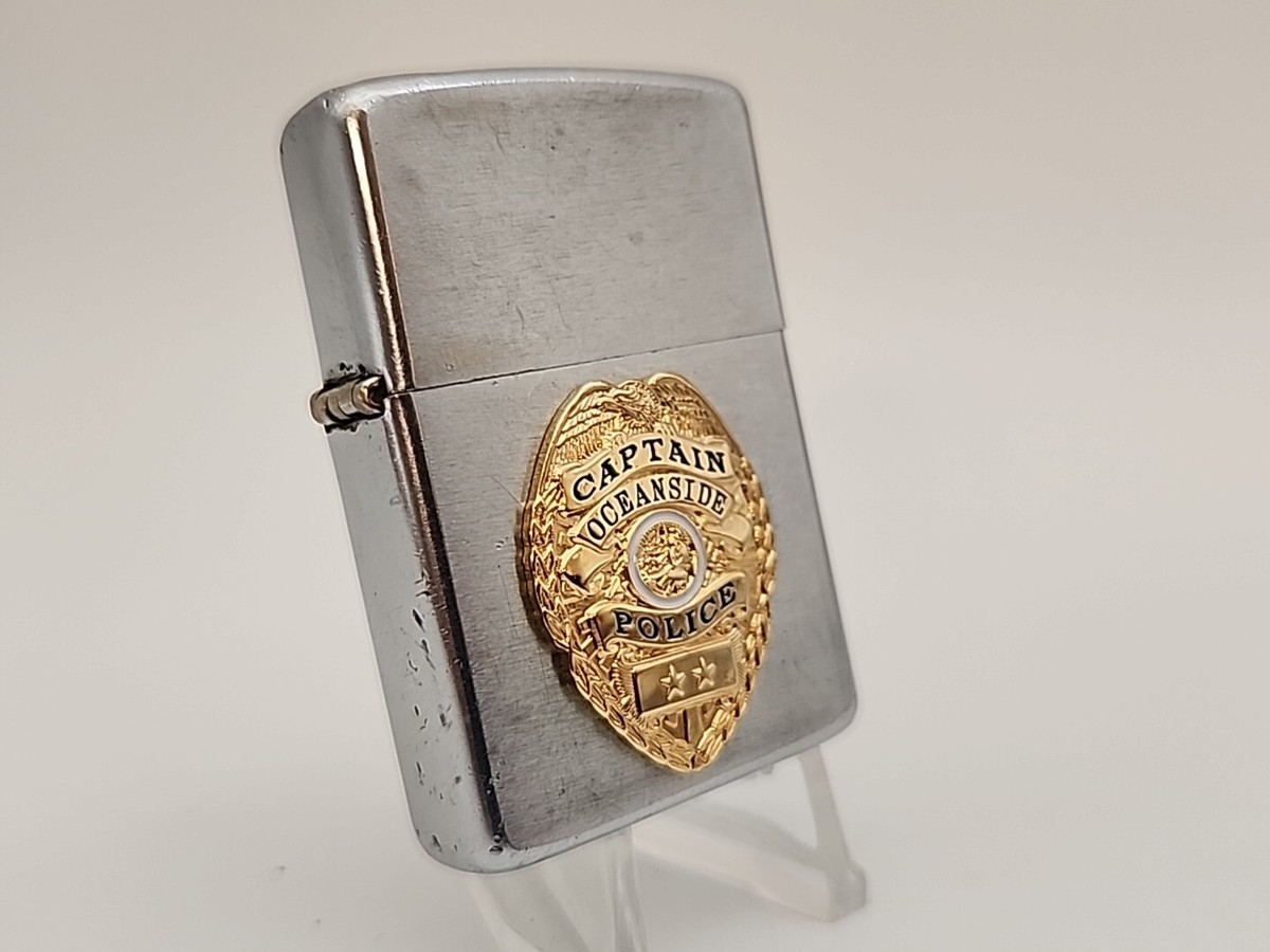 Zippo Police State Of California Oceanside Captain Police Lighter