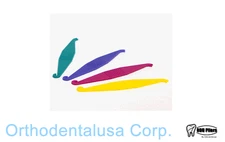 ORTHO ELASTIC PLACERS ASSORTED COLORS, 100PCS/BAG USA ORTHODONTIC DENTAL