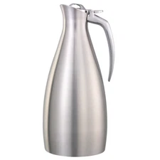 Service Ideas ALTU10BS 1 Liter Stainless Steel Atlus Carafe (Case of 6)