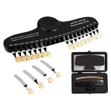 20 Colors Whiten Teeth Shade Guide Color Comparator Colorimetric Plate Mirror