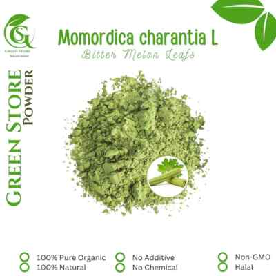 Organic Pure Powder Of Bitter Melon Leafs (Momordica Charantia) WildCrafted herb