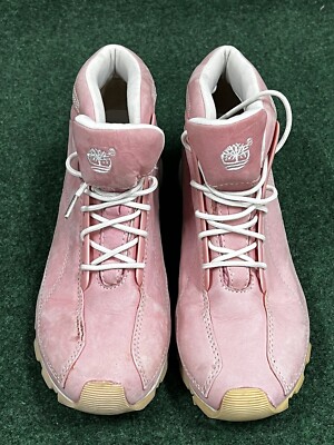 Y2K Timberland Euro Dub Boots Womens 6 Pink NY NYC New York  display picture 1
