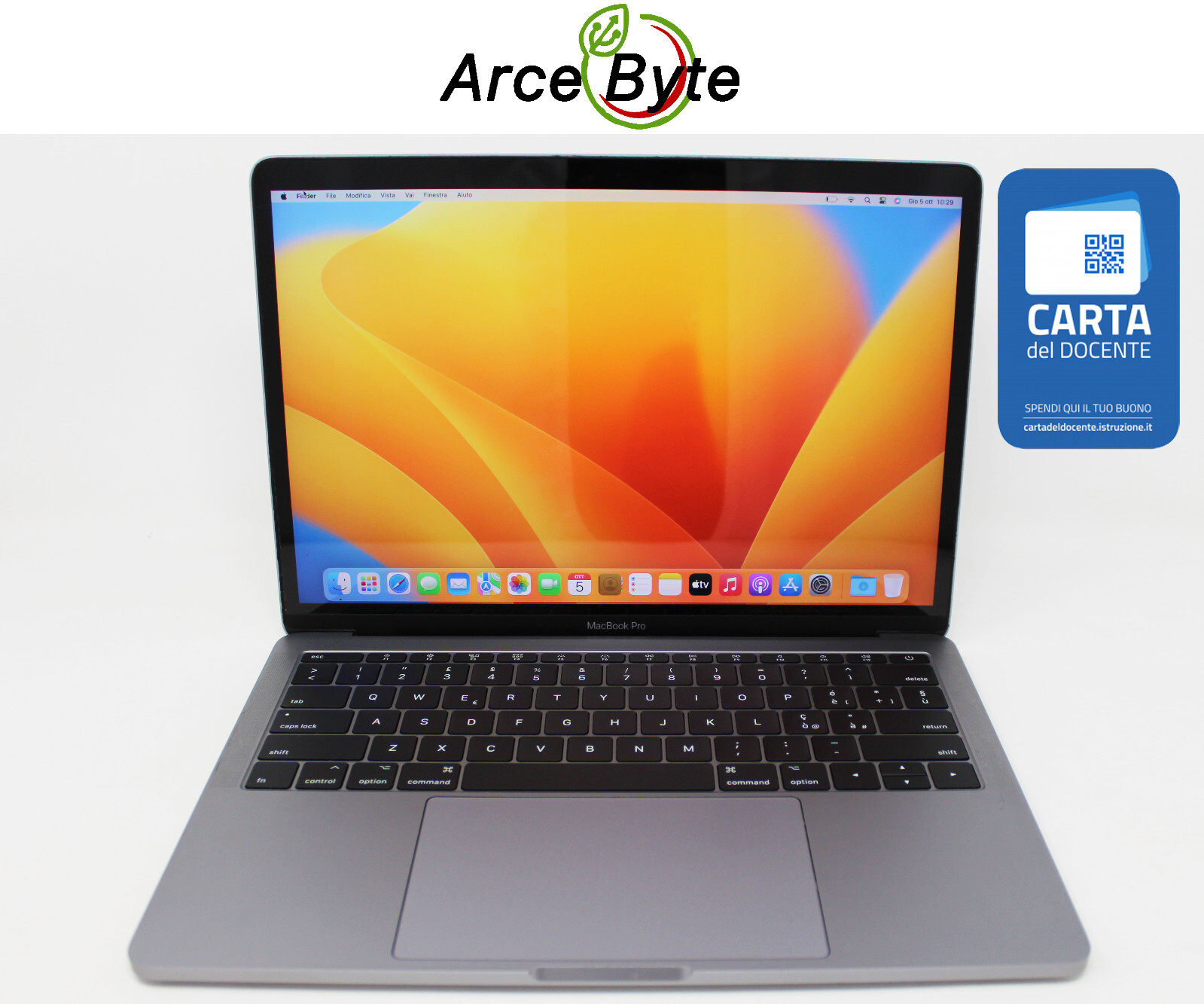 APPLE MACBOOK PRO 13 2017 INTEL CORE i5 2,3 GHz SSD 121GB...