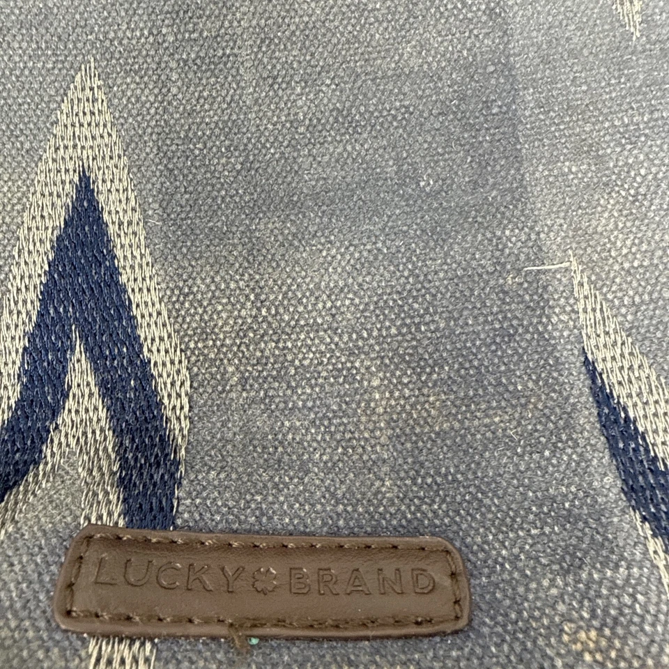 Bandolera de algodón LUCKY BRAND Boho Hippie rara azul Foto 2 de 4