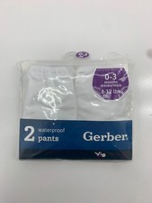 Gerber 2 Pair Water Proof Pants Size 0-3 Months
