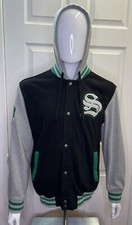 Harry Potter Team Slytherin Varsity Hoodie Size Xl Hot Topic Green Gray Black