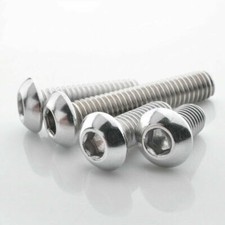 Viti a testa di bottone a bussola esagonale M6 viti piatte in acciaio inox 304 varie dimensioni