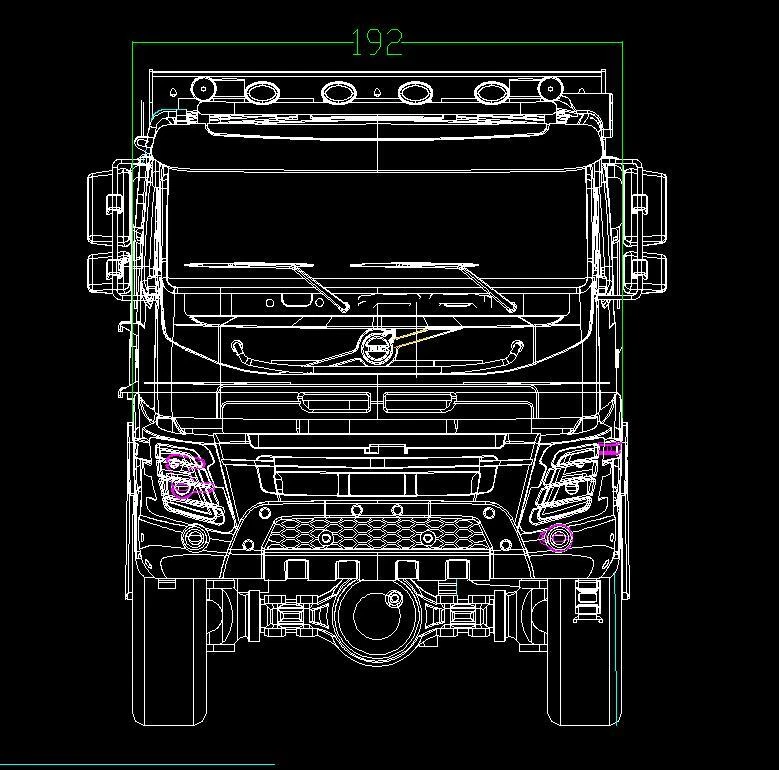 JDM Plastic Cabin Shell For DIY LESU For TAMIYA  FMX 1/14 Tractor Truck Model - Image 2 of 3