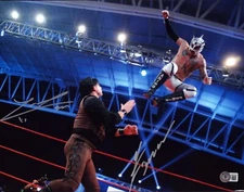 Rey Fenix & El Zorro Signed 11x14 Photo BAS COA AEW ROH ECW CMLL Lucha Libre AAA