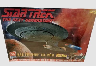 AMT/ERTL Next Gen Star Trek  ENTERPRISE NCC-1701-D PlusPack 1:1400 Sc Model NIB
