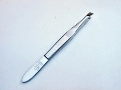 Pinzette DOVO SOLINGEN Schmal-Schräg, Satiniert 8 cm ROSTFREI Stainless Tweezer