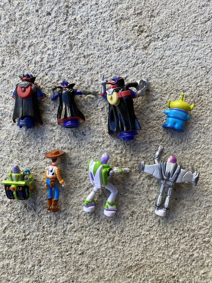 Raro Toy Story Polly Pocket Estilo Juego Mini Figuras Buzz Woody Zurg Alien Foto 2 de 3