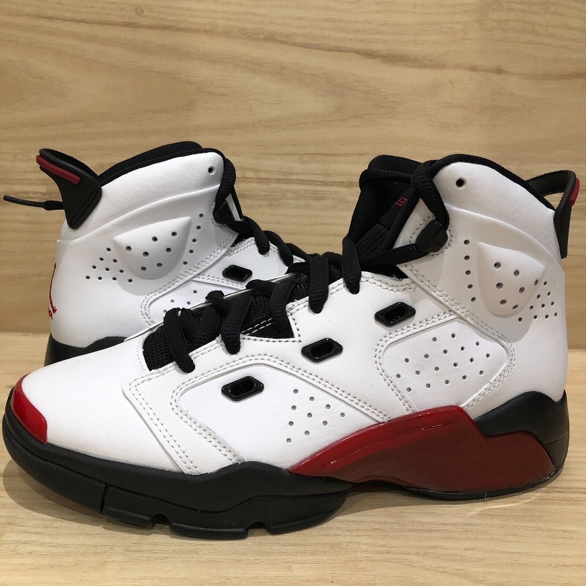 NEW Nike Air Jordan 6-17-23 GS White Gym Red Black 428818-100 Size