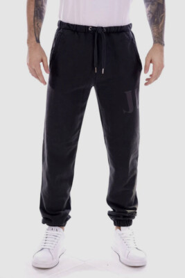 $391 Just Cavalli Men's Black Men's Logo Joggers Pants Size Large