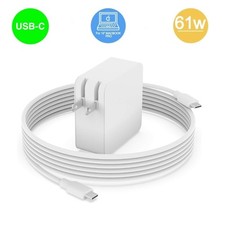 MACBOOK AIR 13 M1 2020 2019 Compatible CHARGER 61W US CABLE WALL POWER ADAPTER
