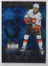 2015-16 FLEER METAL UNIVERSE BLUE JERSEY NUMBER RC Johnny Gaudreau Auto 13/100