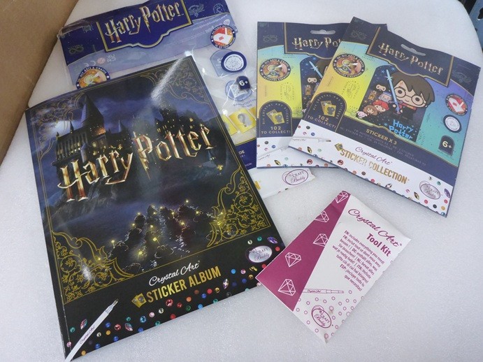 Craft Buddy Diamond Harry Potter Crystal Art Sticker Starter Kit Pack 6 Stickers