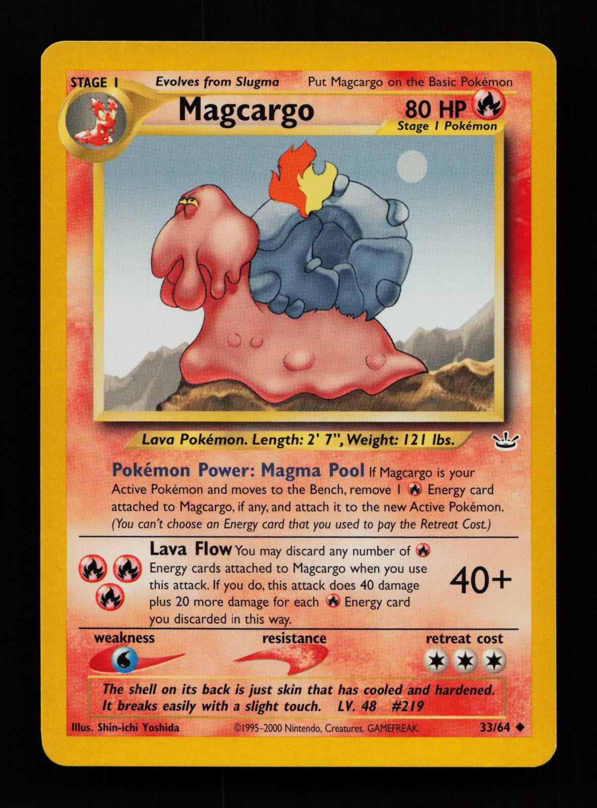 Magcargo 33/64 Uncommon Neo Revelation Pokemon Cards