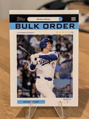 2026 Topps Flagship Bulk Order Insert Shohei Ohtani #B0-7