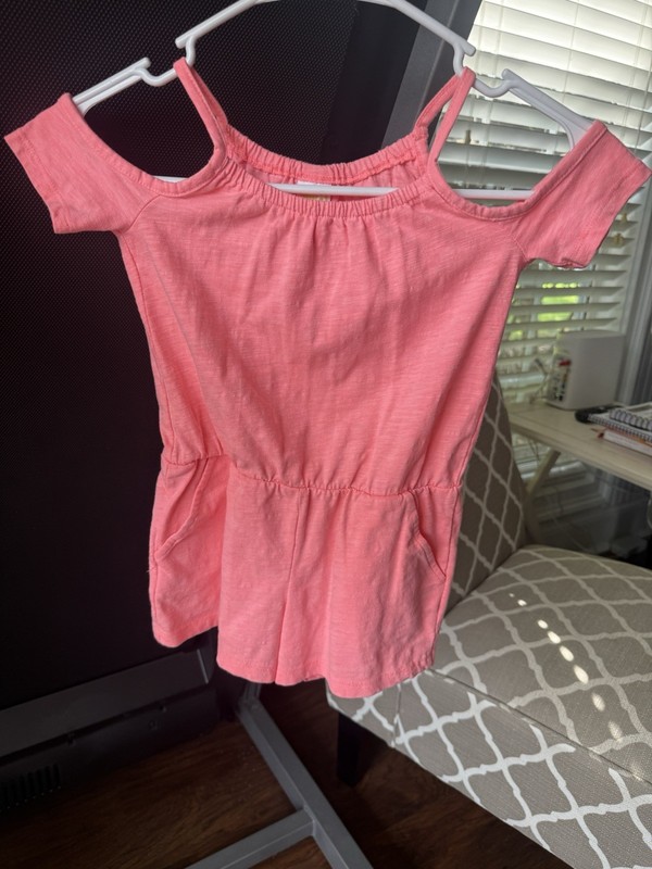 Crazy 8 Size 5 Girls Bright Pink Shorts Romper