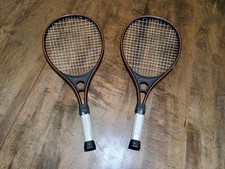 MacGregor Youth Tennis Racquet Pair Sloo: 3 7/8 Good Condition Unwrapped Grips