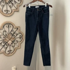 Ann Taylor Loft Curvy High Waist Skinny Ankle Stretch Women's Jeans Sz 25/0