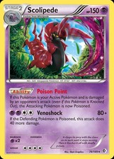 Pokemon Scolipede (74/172) Boundaries Crossed LP REVERSE HOLO on eBay