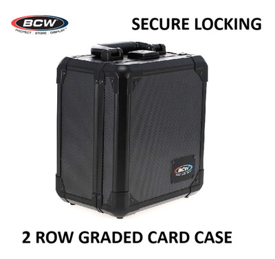 BCW (New) 2 Row Graded Latching Card Case - PSA/BGS/SGC/TAG - Secure Locking