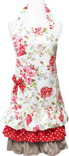 Mother and Daughter Ruffles and Roses Apron for Baking, Cooking  Crafts