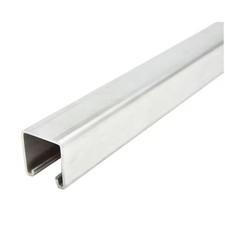 Zoro Select Fs-200 St4 24.00 Single Channel Strut, Solid, 304 Stainless Steel,,