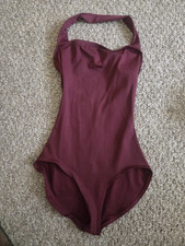 Capezio Princess Tank Leotard Burgundy Dance Ballet Gymnastics Sz adult medium