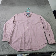 Ralph Lauren Shirt Mens XL Purple Check Classic Fit Button Down Woven Casual