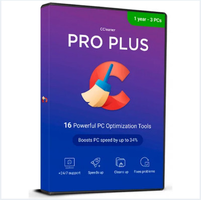 CCleaner Professional Plus Windows 1 Jahre 3 Gerät