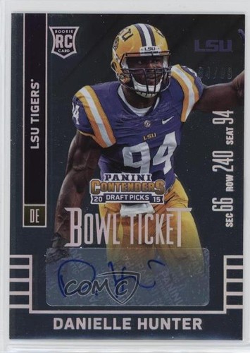 Danielle Hunter [Autograph Bowl Ticket] #171 2015 Panini Contenders Draft Picks card