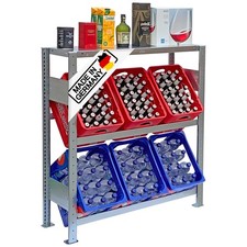 Getränkekistenregal made in Germany - Getränkeregal für 6 Kisten