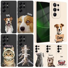 Silicone Phone Case For Samsung Galaxy S25 S26 A16 Funny Animal Pet Custom Cover