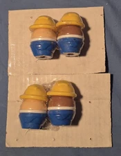 Lot Of 4 Vintage Little Tikes Toddle Tots Construction Workers Chunky People