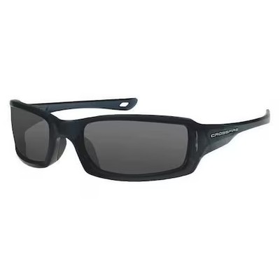 Crossfire 20291 M6a, Safety Glasses, Anti-Scratch, Gray Lens, Black Frame,