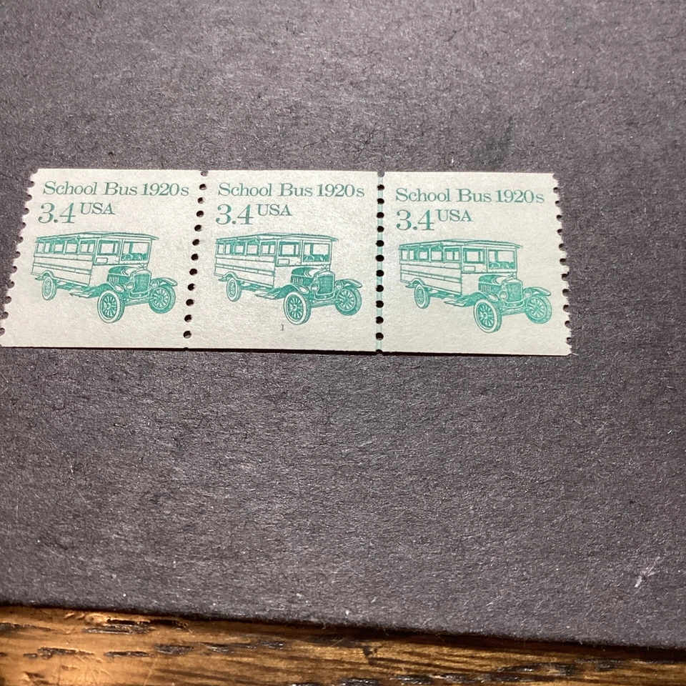 Scott #2123-PNC3 1985 School Bus VF MNH Pl#1 Or 2 - Image 2 of 3