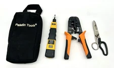 Paladin Tools Telephone Line Repair Tool Kit Modular Crimper Surepunch PDT W/Tip