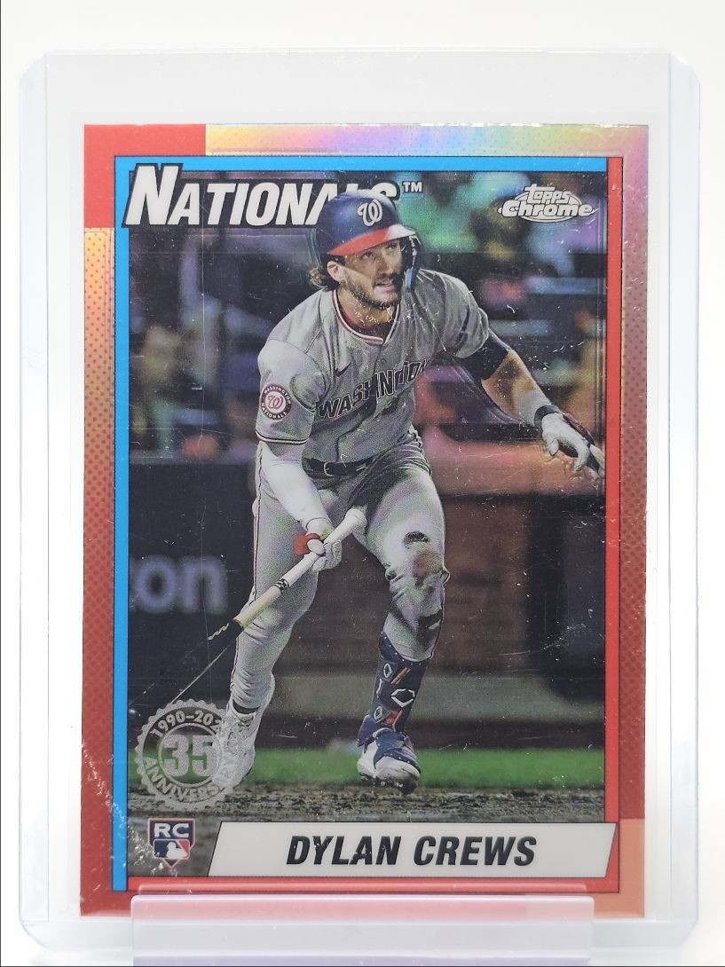 DYLAN CREWS 2025 TOPPS CHROME ROOKIE 1990 35TH REFRACTOR RC Q6116