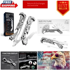 Multifunctional EDC Tool with Knife, Wrench, and Seatbelt Cutter - Gift for Men