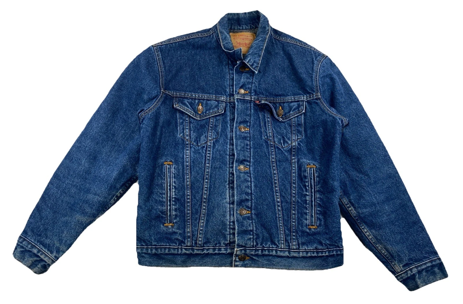 Vintage Levi's Blanket Lined Denim Trucker Jacket USA 71506-0316 Men's 42L
Opens in a new window or