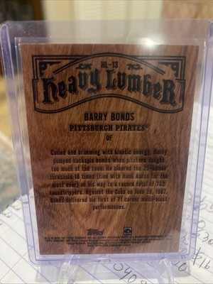 2026 Topps Series 1- Heavy Lumber Barry Bonds HL-13 SSP Case Hit
