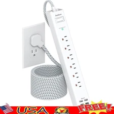 Heavy Duty Power Strip 10-in-1 W/ USB C Fast Charge Surge Protection Mountable