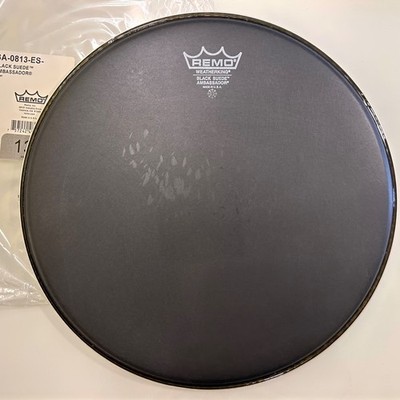 Remo Ambassador Black Suede 13'' fast neu