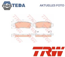 GDB4455 SATZ BREMSBELÄGE BREMSKLÖTZE HINTEN TRW NEU OE QUALITÄT